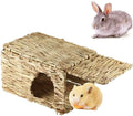 Hand Made Woven Seagrass Play Hay Bed Hideaway Hut Grass Mat Sustainable Small Animals Bed Rabbit Grass House- Natural Hand Wash