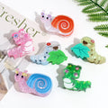 Fashionable Snail Hair Claws Cartoonish Style Versatile Snail and Silkworm Claw Back of the Head Shark Clip