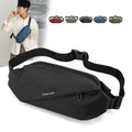Men's Sports Waist Bag Waterproof Nylon Fanny Pack with Multi-Pockets Zipper Closure Adjustable Feature for Outdoor Chest Bags