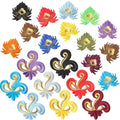 Diy Garment Ethnic Flame Embroidery Patch Sticker Iron-on Costume Dress Accessories Decorative Hotfiix Flower Motif Applique