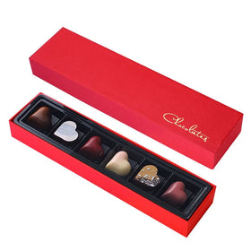 DIY Homemade Chocolate Packaging Paper Boxes With Dividers Custom Your Own Logo Removable Lid Gift Box