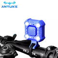 Waterproof 140 DB Bike Bell 4 Lamp Cycling Light 1200mAh USB Charging Electric Horn Loud Alarm Security Bicycle Bell Plastic