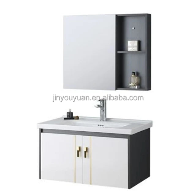 Toilet Furniture Bathroom Washbasin Mirror Cabinet Modern Bathroom Vanity Set 60cm or 80cm