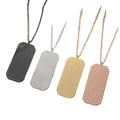 MAIFENG New Fashion 18K Gold Plated Stainless Steel Hip Hop Unisex Zodiac Pendant Link Chain Rectangular Engraved Third Necklace