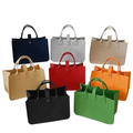 Hot Selling Customizable Eco-Friendly Felt Fabric Tote Handbag Reusable Shopping Bag Sustainable Promotional Party Supplies