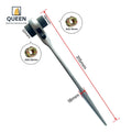 LINYI QUEEN 19/22mm Box Spanner Chrome Vanadium(CRV) Socket Pearl Nickel Long Podger Scaffold Ratchet Key