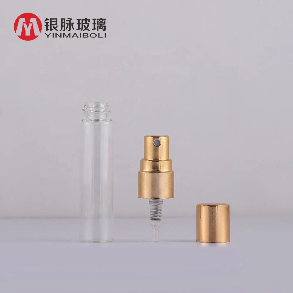 Free Sample 10ml 15ml 20ml 30ml 50ml 100ml Empty Small Clear Glass Bottle Pump Sprayer with Screen Printing Manufacturer