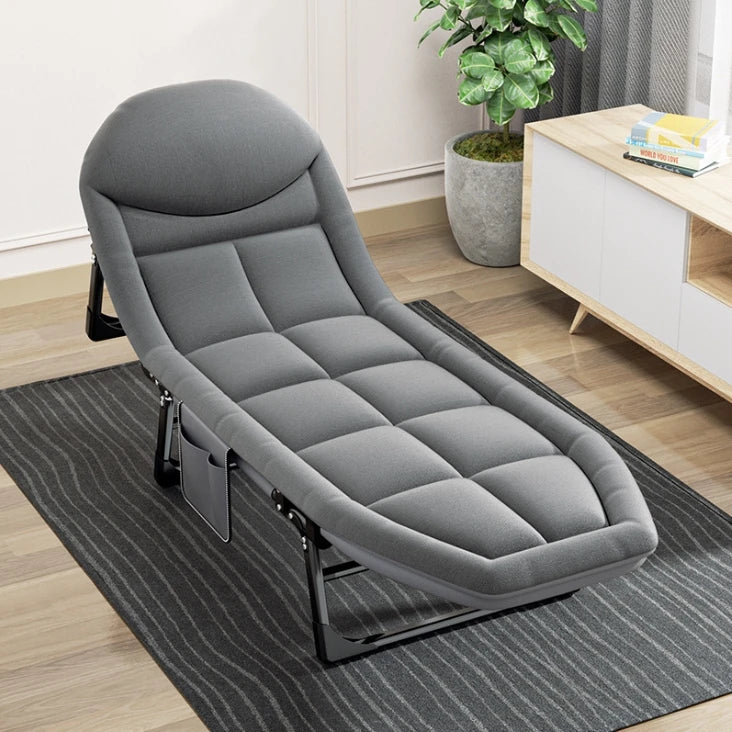 Folding Single Bed Person Office Lunch Break Recliner March Home Portable Accompanying Bed Nap Bed Adjustable American Style