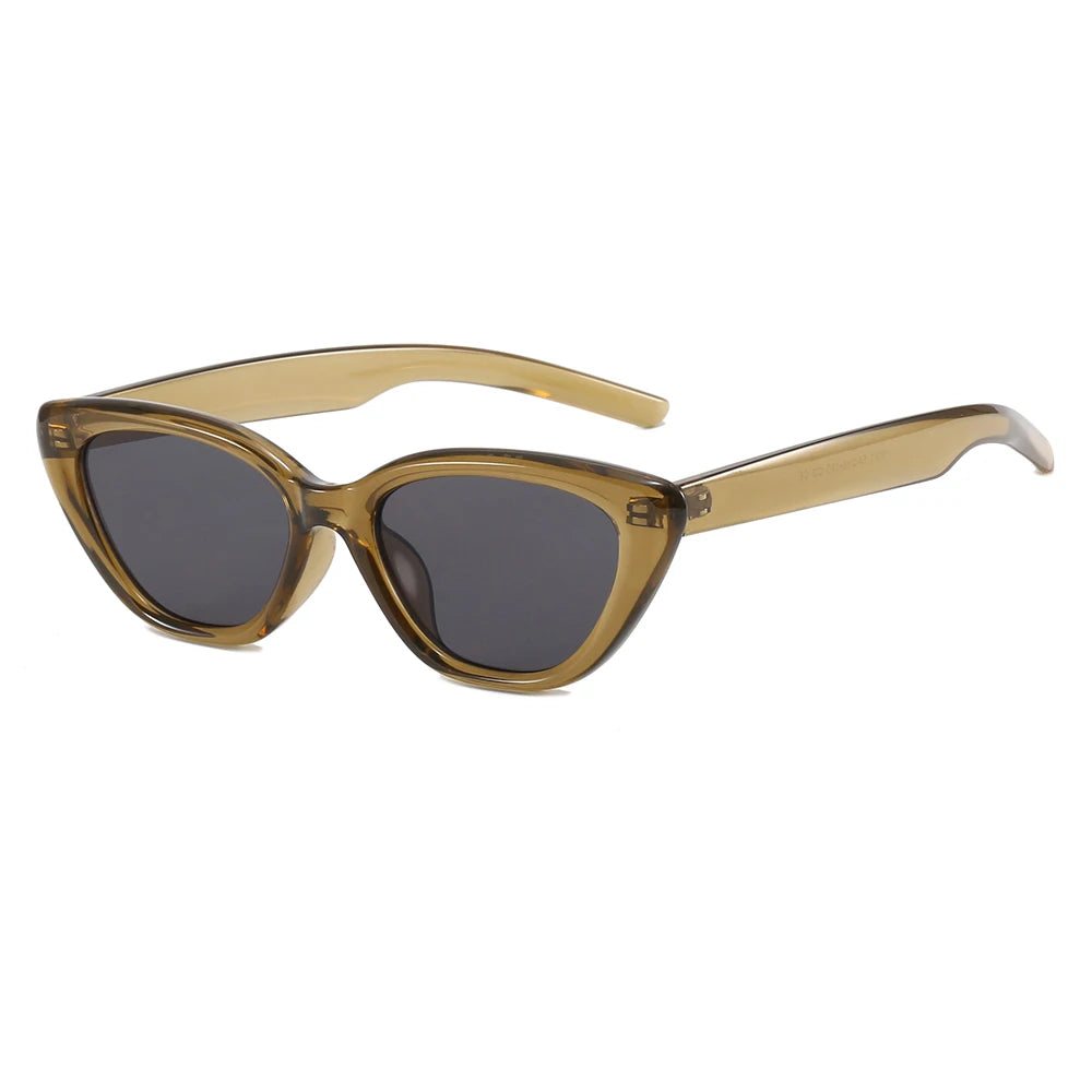 Superhot Eyewear 24769 Fashion 2023 Retro Vintage Cheap Plastic Small Triangle Cat Eye Vacation Sunglasses