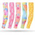 Summer Outdoor Children Sunscreen Sleeve Sports Cycling Basketball Soccer Sublimation Print Arm Sleeves UV Protection Kids