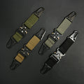 Wholesale Tactical Nylon Webbing Carabiner Keychain Quick Release Metal Hook Buckle with HK Clip EDC Belt Clip & Gear Ring