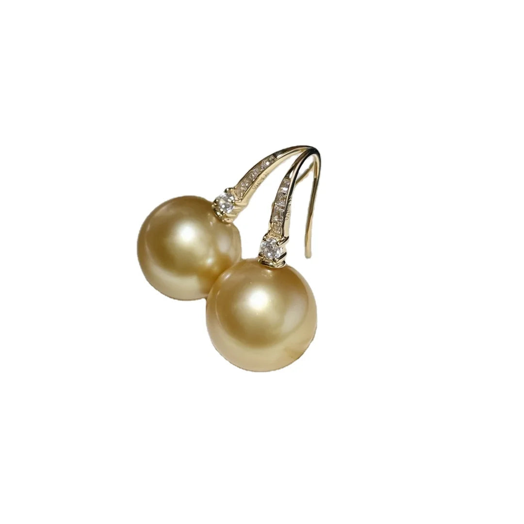 Luxury 18K Gold Plated Earring Backs for Natural Pearls Elegant Cute Pearl Stud Settings for DIY Fashion Fine Jewelry Creation
