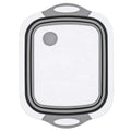 Multifanctional Plastic Chopping Cutting Board Portable 2 in 1 Foldable  Plastic Cutting Chopping Board