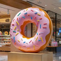 Events Rental Sweets Candy Props Resin Crafts Decorative Fiberglass Giant Donuts Macaroon Props for Birthday Decoration