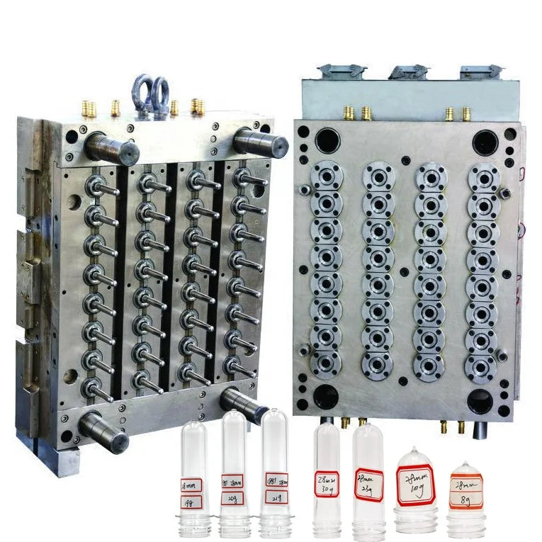 32 Cavities 28mm 30mm 38mm Self Lock Plastic Injection Mineral Water Bottle PET Preform Mould