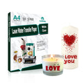 A4 200 Gsm Print Glass Ceramic Roll Water Slide Decal Transfer Paper for Laser Printer