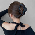 Spring Cloud Large Shark Clip Headdress for Woman Fashion Leopard Hair Claws Barrettes Solid Color Sturdy Hairpins