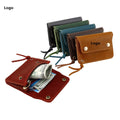 2026 Custom Logo  Genuine Leather Short Wallet Top Grain Leather Minimalist Card Holder Card Case