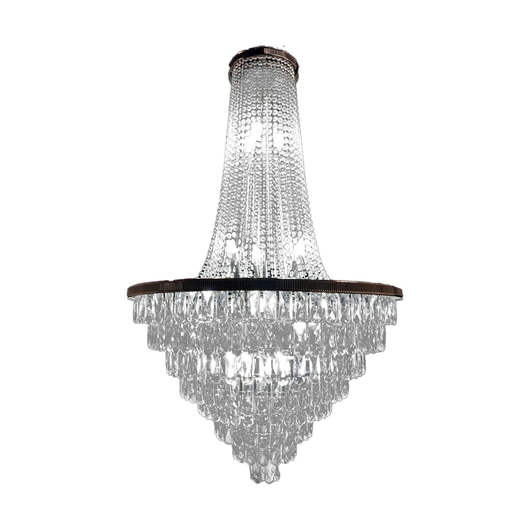 Wedding Props Decoration Crystal Chandelier Wedding Hotel Stage French Ceiling Decoration Multi-layer