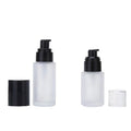 Luxury 50ml Frosted Glass Cosmetic Container Empty Lotion Bottle Dispenser Pump Screw Cap for Body Cream Minimum Order 100pcs