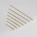 Cup Flat Head Pin Headpins 925 Sterling Silver Flat Ball Head Pin & Needles for Jewelry Making