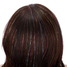 Celebrity Brand Tinsel Hair Wigs Glitter Hair Lace Front Wigs Heat Resistant Hair Lace Front Wig for Drag Queen