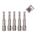 KAFUFWELL WT2552 5pcs Screwdriver &bit Set Including Bits and Nut Setters to Tighten Screws and Nut Impact Bit Set