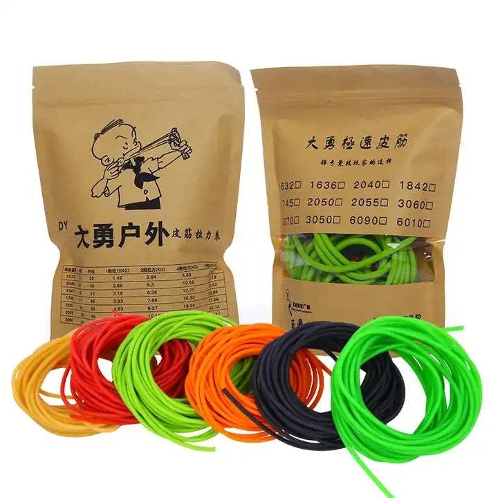 High Quality Slingshot Accessories 10M Group Latex Tube Rubber Bands (1632 2040 1842 1745 2050 3060) for Shooting