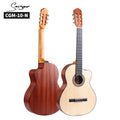 Smiger Stock Wholesale OEM Stain Finish Cutaway Body 39 Inch Spruce Wooden Spanish Classic Guitar