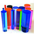Colourful  and clear Round Acrylic Rod With Thread Hole  PMMA Rod Acrylic Threaded Rod