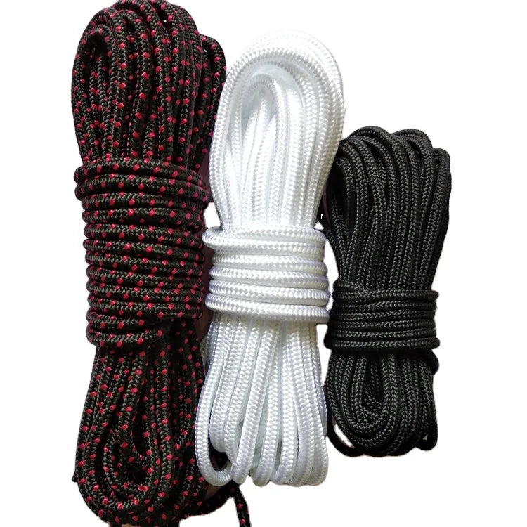 Yellow Gold Rope Chain 4mm PP Waterproof Coated Paracord for Bags Garments Shoes-for Use
