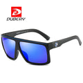 DUBERY 2025 Hot Selling Classic Acetate Sunglasses Rectangular Frame in Blue and Red UV400 Tac Lenses for Men and Women