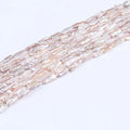 8-11mm pink Purple Biwa Freshwater Pearl Beads Loose Strand