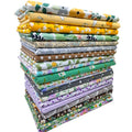 20pcs Floral Printing Quilting Fabric Squares 25*25cm Pre-Cut Cotton Cloth Patchwork Fabric Bundles for Hand Sewing Crafting DIY