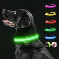 Electronic Pet LED Dog Collar Adjustable Flash Recharge Pet Collars Reflective LED Collars for Dogs Night Anti Lost Dog Products
