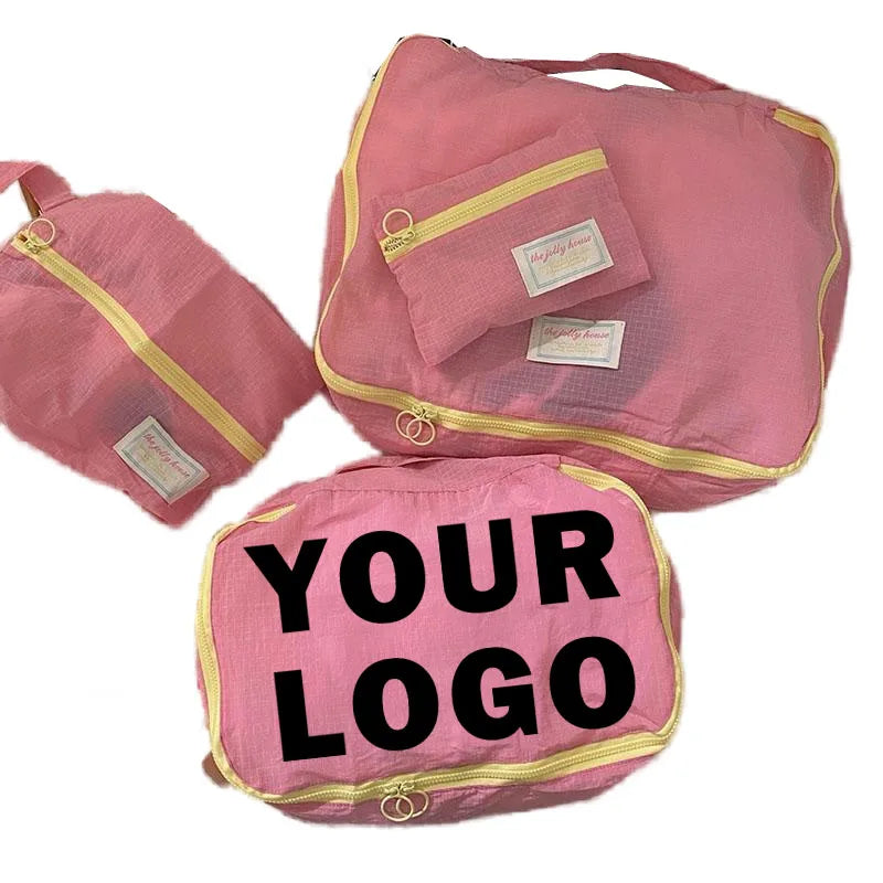 Wholesale Fashionable Packing Cubes Zipper Essential Travel Organizer Bags for Suitcase Essential Luggage Organizing