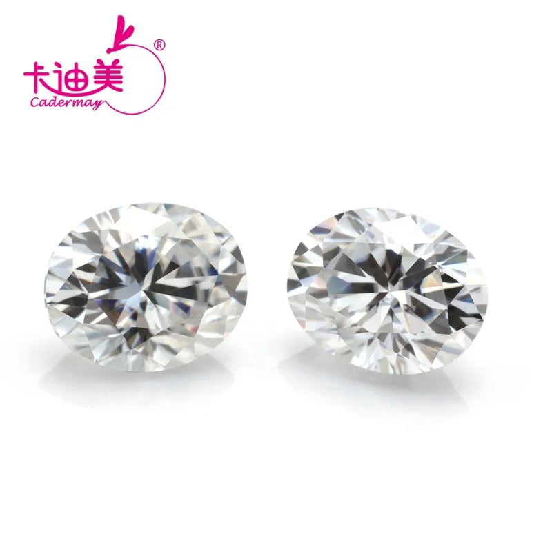 Cadermay Fancy Oval Cut 1ct 2ct DEF VVS Loose Moissanite with GRA Certificate
