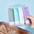 Portable 38ml & 60ml Silicone Toiletry Bottles Soft Extrudable Face Lotion Shampoo Container for Travel Bathroom Sets