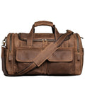 Wholesale Outdoor PU Leather Luggage Travel Bag Business Suit Bag Men Duffel Travelling Bag