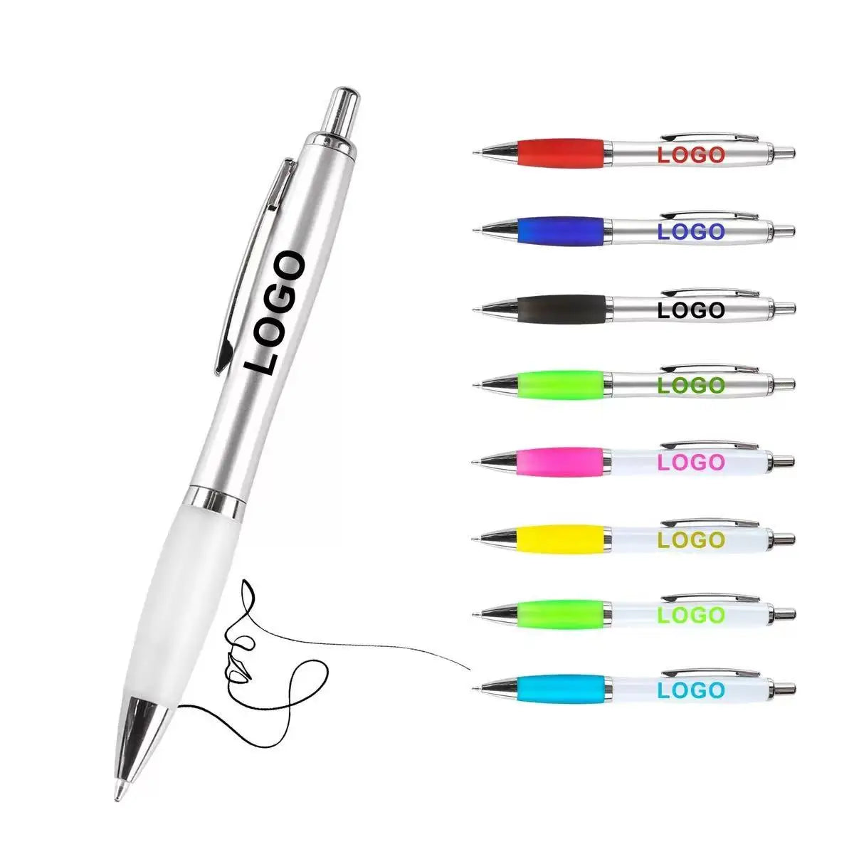 High-quality Multi-color 1.0mm Ballpoint Pen with Personalized logo Printing Suitable for Gifts and Advertising Purposes
