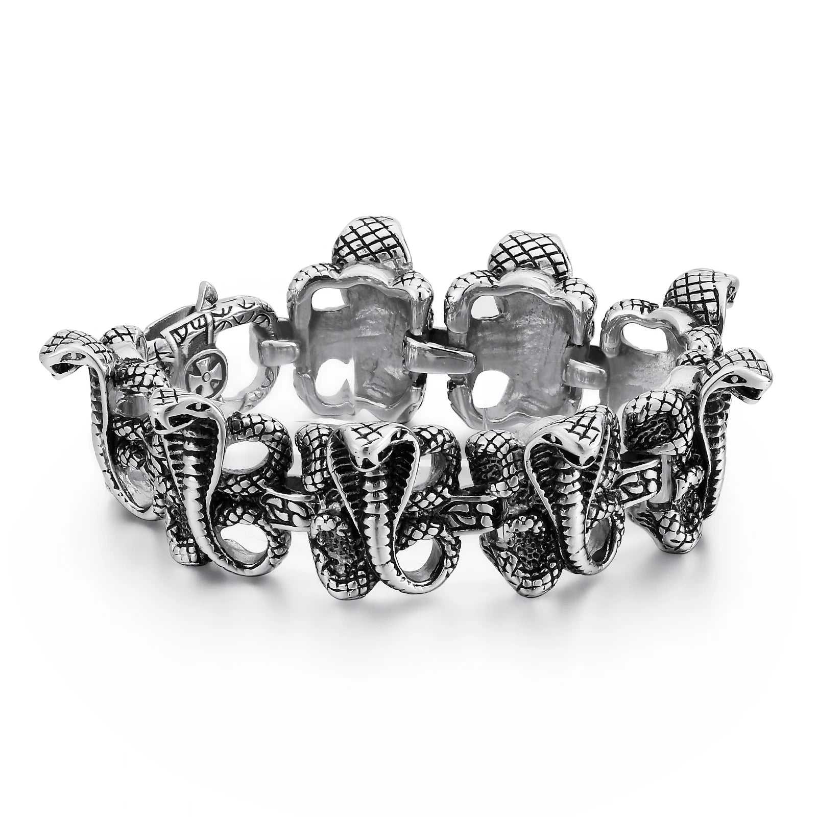 KALEN Stainless Steel Special Snakehead Bracelet Men