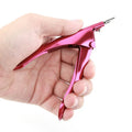 Stainless Steel Artificial Acrylic Fake False Nail Tip Clipper Cutter Trimmer Manicure Pedicure Sharp Blade Clip Tool