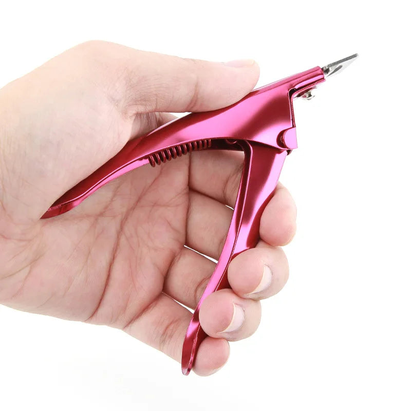 Stainless Steel Artificial Acrylic Fake False Nail Tip Clipper Cutter Trimmer Manicure Pedicure Sharp Blade Clip Tool