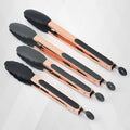 In Stock 7 9 12 Inch Thin Rose Gold Stainless Steel Kitchen Food Tongs
