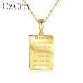 CZCITY New Sterling Silver Necklace Designs Fashion Jewellery Women Chain Custom Metal Necklace