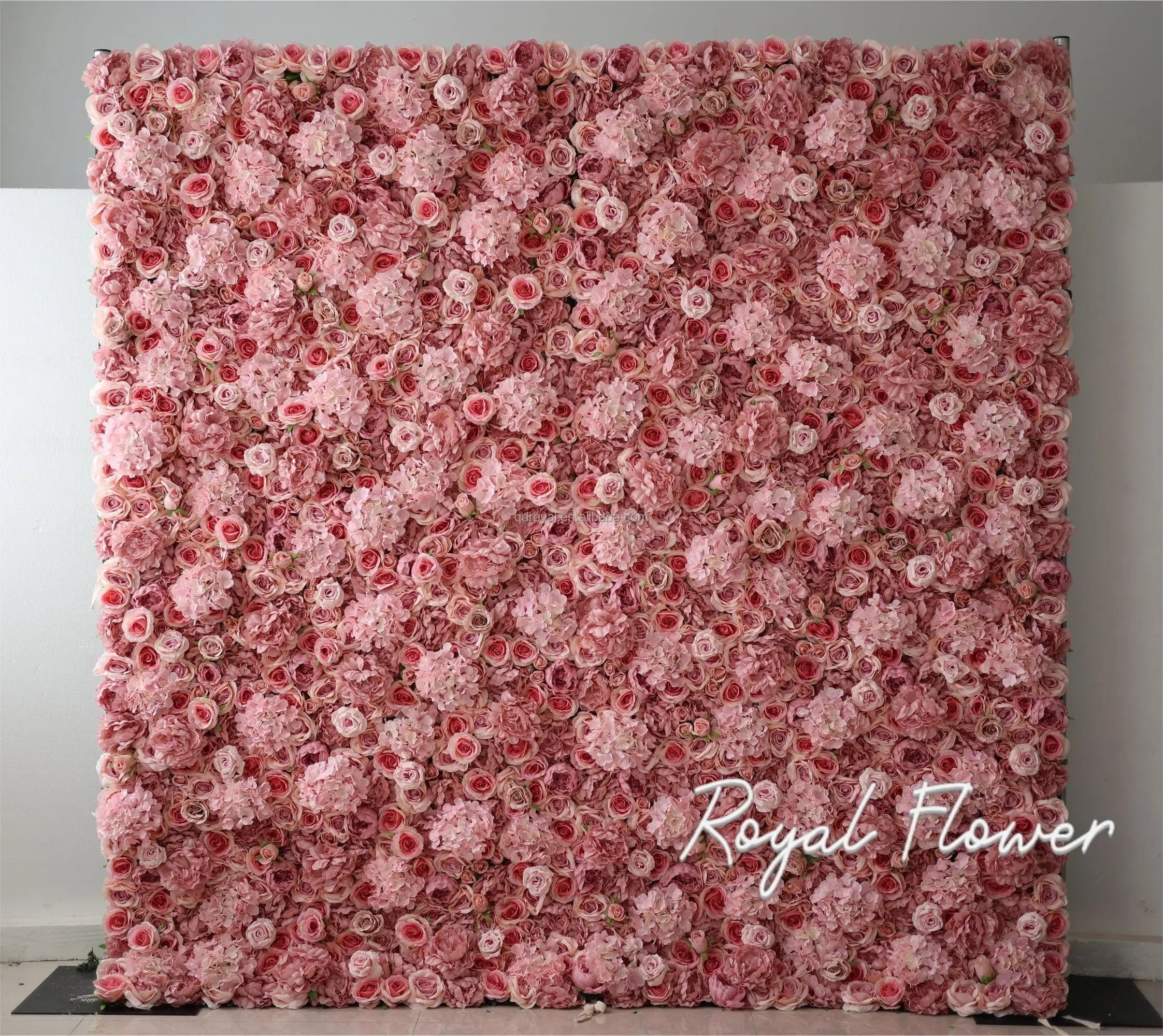 Customizedc Artificial Panel Decoration Floral Rose Backdrops Events Flower Wall
