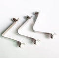 Single Double Bead V-Shaped Nickel Clip Snap Button Shrapnel SPRING Flat Stainless Steel Spring Clip Battery Contact Sensor