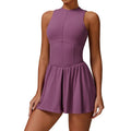 Women's XL V Neck Tennis Golf Dress Active Outdoor Quick Dry Lightweight Compression Sports Wear Solid Spandex Yoga Wear