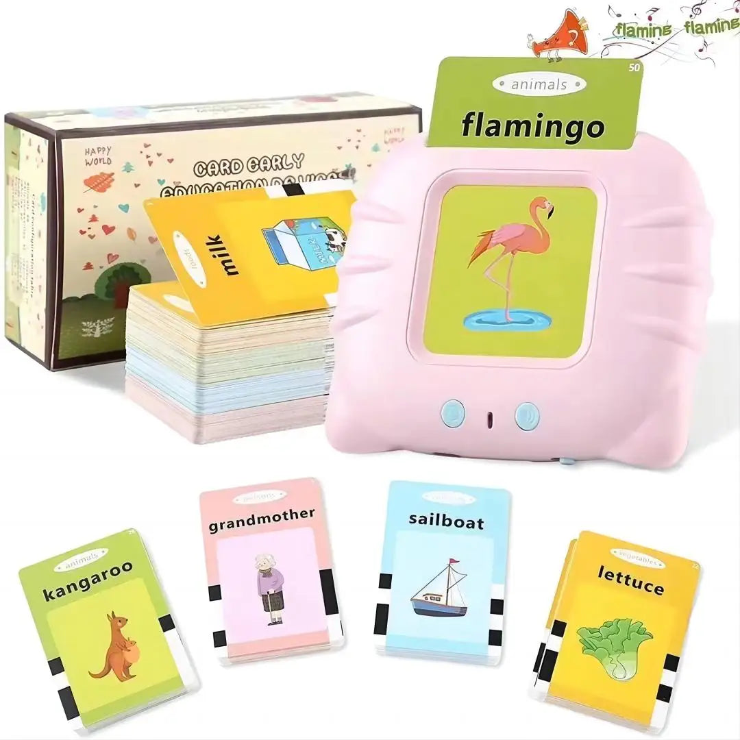 New Arrival Plastic Electronic Talking Flashcards Machine with Reading for Kids Early Education