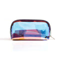 Hot Selling Holographic TPU Cosmetic Zipper Bag Custom Fashion Iridescent Makeup Vanity Pouch